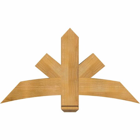 Ekena Millwork Alberta Rough Sawn Timber Gable Bracket, Western Red Cedar, 48"W x 26"H x 6"D x 6"F, 13/12 Pitch GBW048X26X0606ALB00RWR